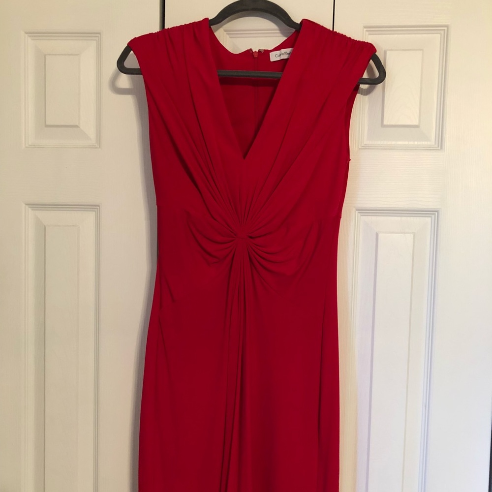 CALVIN KLEIN RED DRESS SIZE 4